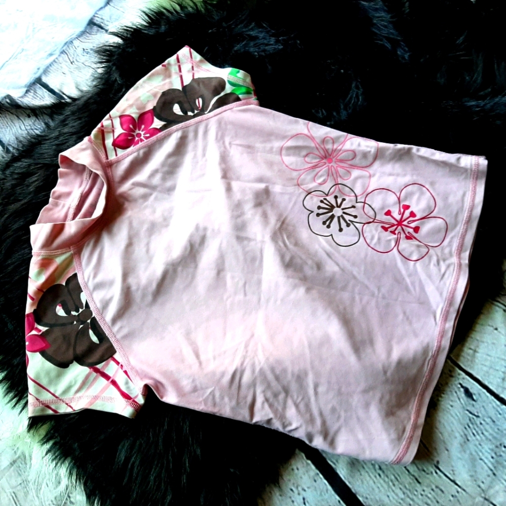Pink L.L. Bean Girls Rashguard